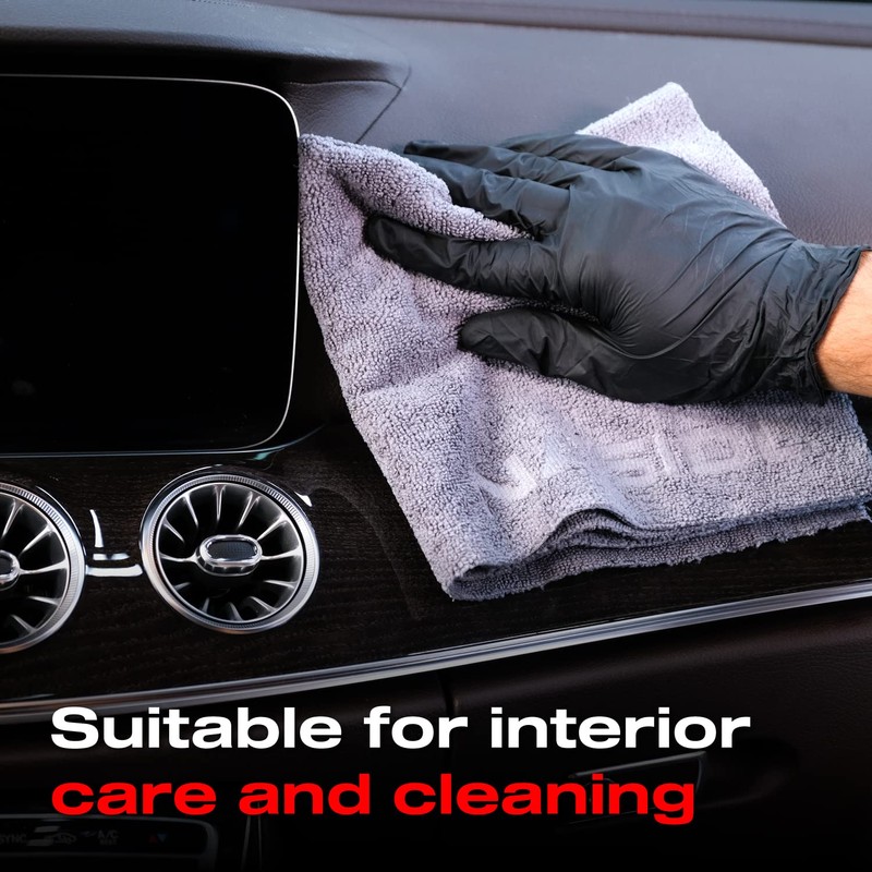 Nasiol Wipe&Buff Microfiber Ceramic Coating Application Cloth 10 Pack, Lint