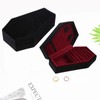 YUNNESS Velvets Jewelry Storage Box Coffin Necklace Earring Box Display