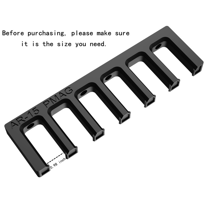 HEKAGURA Durable ABS 6 Standard Rack Wall Mount, Wall Magazine