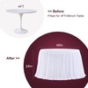 White Round Tulle Tablecloth 48 Inch Tulle Round Table Skirt