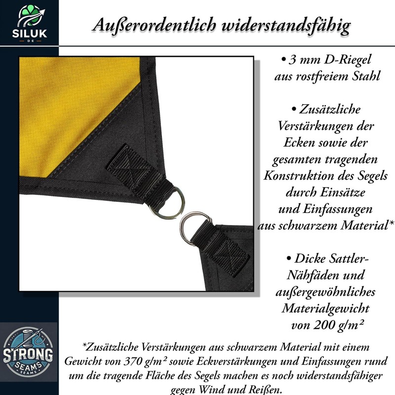freigarten.de Awning Waterproof Sun Protection Garden with Attachments, Linen, 100%