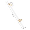 Handrail, 2 Pack Acrylic Staircase Handrails, Clear with Golden Brackets,