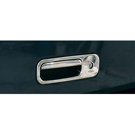 Recambo Stainless Steel Door Handle Trim Caps Set V2A Compatible for VW Golf 3 4 T5 Lupo Caddy 3 Sharan Polo 6N Boot Opener Handle Tailgate Cover Trim