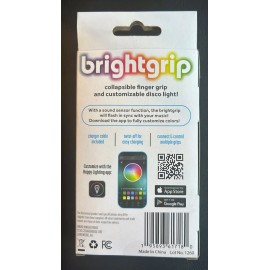 ONQU Innovations Bright Grip Collapsible Phone Grip & Disco Light Universal New Customized Color