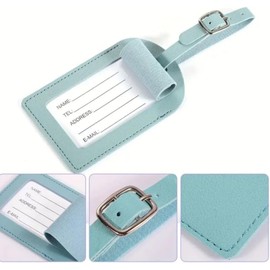 Identificador de Maletas de Viaje,Etiquetas para Equipaje Viaje 4 Piezas, (7,5 X 4,5 Cm, 5 Farben)