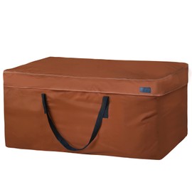 NettyPro Outdoor Patio Cushion Storage Bags Water-Resistant Large Storage Bag with Zipper and Handle for Patio Furniture Cushion Christmas Tree 7.5 Ft, 50 x 15 x 25 Inch, Brown
