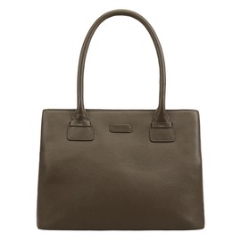 Lloyd Baker London – DAISSY Leather Shoulder Bag: Women's Modern Classic Design in 100% Genuine Full Grain Leather with Triple Compartments- BURNT OLIVE (Dark Green)