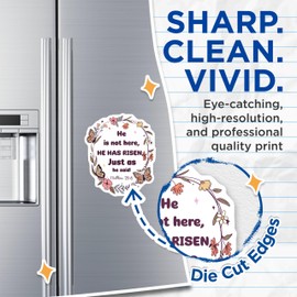 (2 Pack) Christian Motivational Magnets - Religious Quotes - Bible Verse Magnets - 5" On Longest Side - for Cars, Fridges, Toolboxes - Made in USA - MAG5939