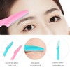 100 Pack Eyebrow Ruler with 2 Eyebrow Cutters, Eyebrow Stickers,