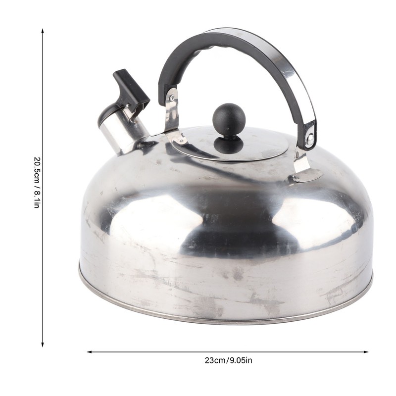 3L Stainless Steel Whistling Tea Kettle Fast Heating One Touch