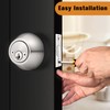 Probrico 2 Pack Satin Brushed Nickel Double Cylinder Deadbolt Lock,