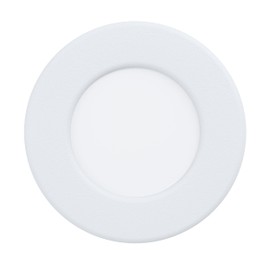 EGLO Fueva 5 LED Recessed Bathroom Spotlight, Diameter 8.6 cm, Spotlight Made of Steel and a Plastic Light Area, Recessed Light in White, Flat Recessed Spotlight, Low Installation Depth 26 mm, Neutral