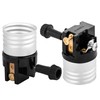 (2 pack) 3 way socket replacement for lamp, Medium Base