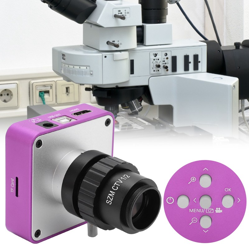 2K 51MP Microscope Camera USB Industrial Camera +1/2 Stereoscopic Microscope