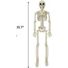 QUSTGO Halloween Skeletons Decorations, 16" Small Skeleton with Full Body