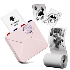 Phomemo M02S 304dpi Pocket Printer- Upgraded HD Bluetooth Thermal Photo Printer, Black and White Print-Out Phone Printer for Photo Printing, Plan Journal, Organization, Art Creation, Gift