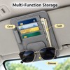 Car Sun Visor Organizer for Cards & Glasses – Multifunction