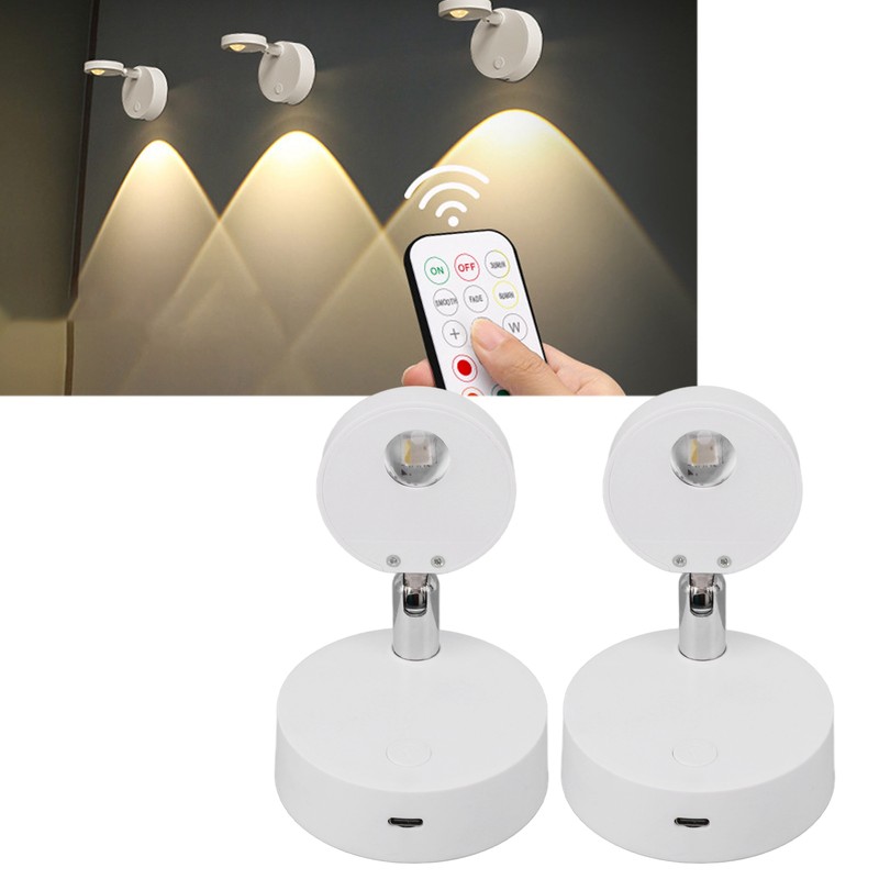LED Spotlight Rechargeable Picture Lights RGB Closet Spotlights 13 Color