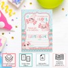 Amanda Creation Axolotl Birthday Party Invitations, 8 Pack 5x7 Fill-In