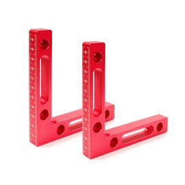 ADUSA 90 Degree Angle Tensioner, Positioning Clamp, Woodworking Aids for Right Angles, for Right Angle Measurements, Gluing and Mounting of Cabinets, Drawers and Picture Frames (Red)
