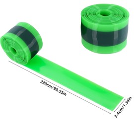 CLKE 1Pair Bike Tire Liner, Bike Inner Tube Protector, Compatible with 12" 16" 18" 20" 24" 26" 27.5" 29", Mountain Bike Tyre Liner Puncture Proof(Green)