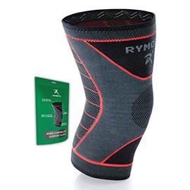 Rodillera para hombres y mujeres (gris) (envoltura individual) (L - L) - Soporte de compresión para lesiones de ligamentos, alivio del dolor en las...