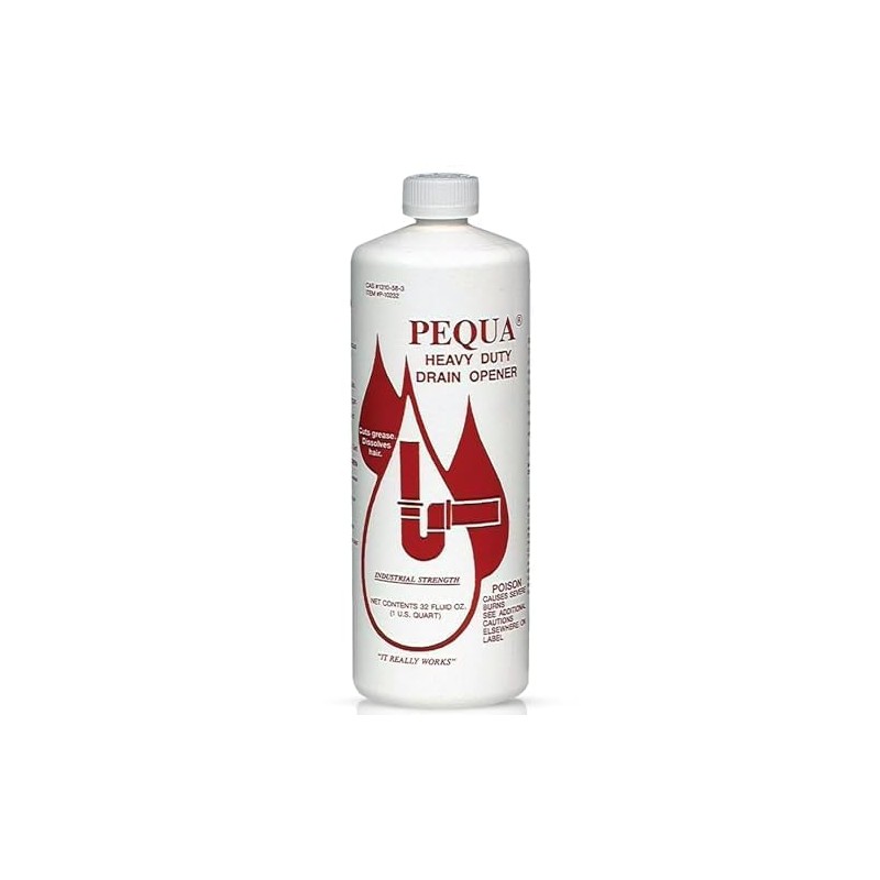 PEQUA INDUSTRIES P-10232 Pequa Heavy Duty Drain Opener, Non-Acid, Fast-Acting