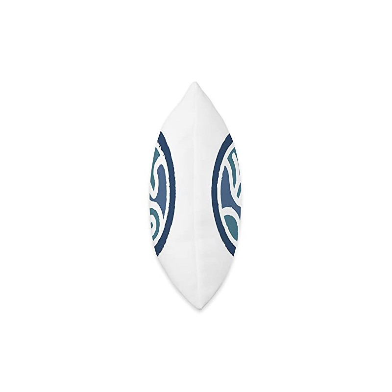 Sel Symbol Elantris Blue Soulstamp Throw Pillow