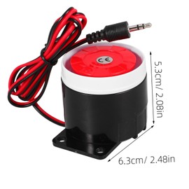 Operitacx Home Security Mini Alarm Horn Wired Siren for Theft Systems Loud Sound for Office Shop and Home Safety Durable Construction Reliable Connection