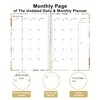 Undated Daily Monthly Planner for 2025 2026 - A5 To