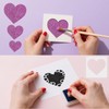 8 Pack Large Heart Stencils for Crafts, Reusable PET Plastic