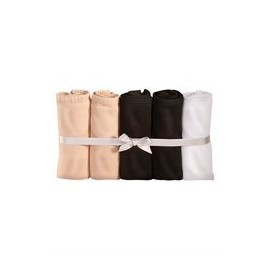 PETITE FLEUR Women's Jazz Pants Briefs, Beige, Black, White