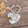 Granddaughter Keychain Gifts for Valentine Graduation from Grandma Grandpa to