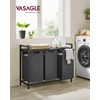 VASAGLE Laundry Hamper, Laundry Basket, Laundry Sorter with 3 Pull-Out