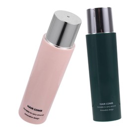 Healeved Retractable Round Hair Brush for Women Men Travel Size Round Hair Comb for Blow Drying Curling Portable Barber Brush