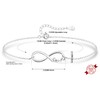 KristLand Sterling Silver Bracelets Infinity Bracelets Hand Chain Adjustable Chain
