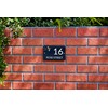 Badgemaster Modern Anthracite House Number Sign Plaque Stainless Steel Standoffs