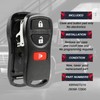 Key Fob Keyless Entry Remote Shell Case & Pad fits