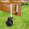 YONSIN 4" Heavy Duty Spring Loaded Gate Caster Wheel with