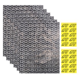 HRX Package 20pcs Large Premium Anti Static Bags with Antistatic Sticker, 12 X 16 inches Open Top ESD Shielding Anti-static Bag for Motherboard SSD HDD Hard Drive