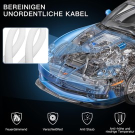 AGPTEK 25 mm-3 m Cable Sleeve, Self-Closing Cable Duct, Flexible Woven Cable Sheath, Cable Management for Desk, TV, Computer, PC, Cable Protector for Dog, Cat, White