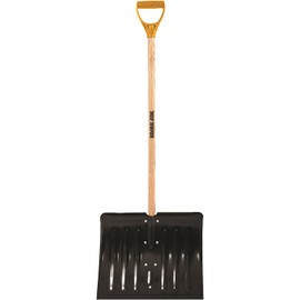 True Temper 1640700 Steel Snow Shovel with D-Grip Hardwood Handle 18 Inch