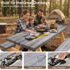 pickyNproud Picnic Table Cover with Bench Covers Portable Table Cloth