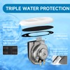 FARBIN Stainless Steel Boat Horn, 12V Marine Horn, Drop‑in Hidden