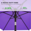 AreShark 7.5FT Patio Umbrella Table Market Umbrella w/Tilt and Crank