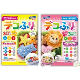 [Set of 2 Colors] Hagoromo Deco Pretending, Pop & Cute (1 Bag each), Light Flavor, 3 Colors Included in Each Bag, Sprinkle Decoration, Chara Bento Box, Excursions, Sports Festivals, Picnics, Children