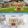 Trampoline for Kids, Upgrade Full Anti-Rust 440lbs Indoor Outdoor Toddler