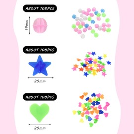 PLLDVEFD 320 Pieces Bicycle Spoke Decoration, Children'S Bicycle Accessories, Luminous Decorations, Creative Bicycle Accessories.