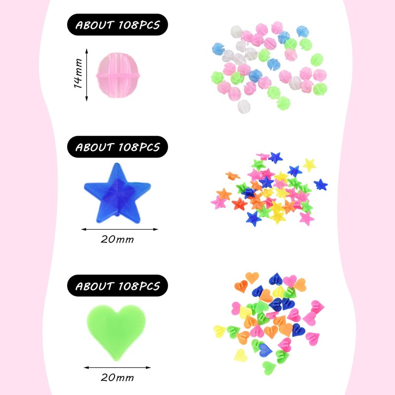 PLLDVEFD 320 Pieces Bicycle Spoke Decoration, Children'S Bicycle Accessories, Luminous