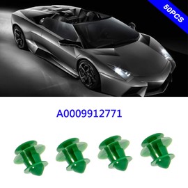 EMSea 50 Pcs Interior Door Card Trim Panel Mounting Clips A0009912771 Green Plastic Compatible With Sprinter Vito Viano W639 0009912771